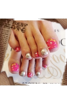 キュート♡フットジェルネイル♡