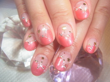 カーテン風ネイル