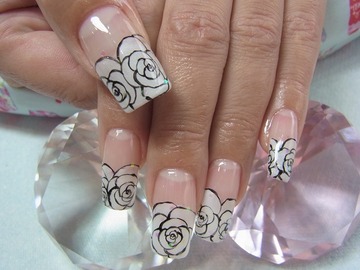 モノトーン花柄