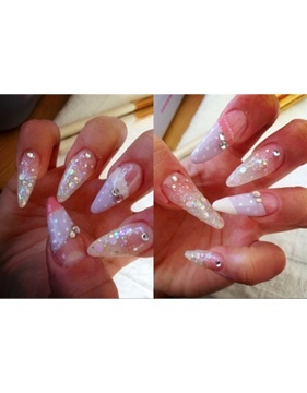 ラメグラ×パステル