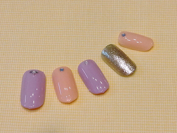 春色ワンカラーネイル