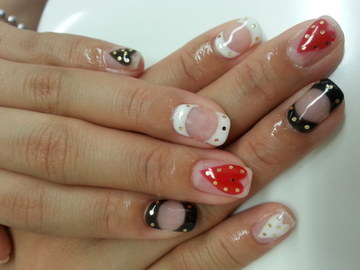 ハート×変形フレンチ