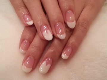 シンプルハートネイル