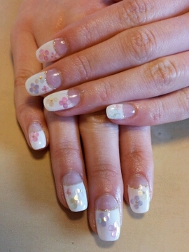 春のフラワーネイル♪