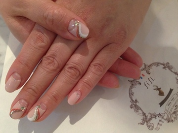 ラメフレンチ♪