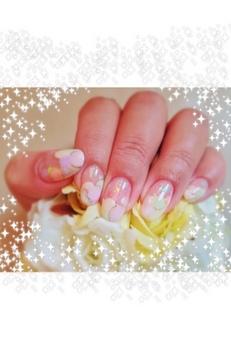 ほんわか春色ネイル