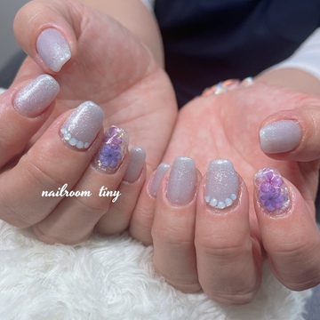 紫陽花ネイル