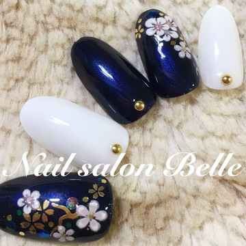 サンプル＊夜桜ネイル¥5800