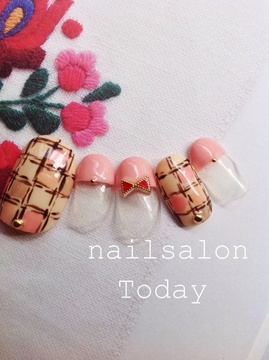 ぴんくチェックねいる