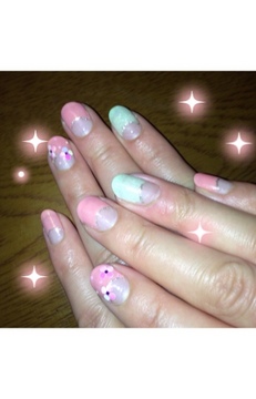 パステルお花ネイル