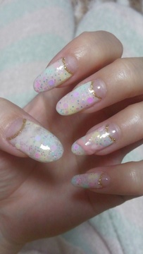 ☆レインボー色♪ホロネイル☆ 