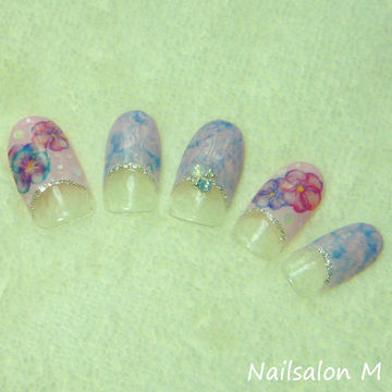 ちょっと大人なお花NAIL