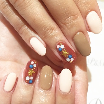 nuts color ネイル