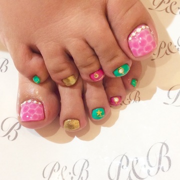 FOOT★ピンクドロップnail