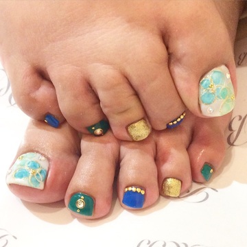 foot★ふんわりflowernail