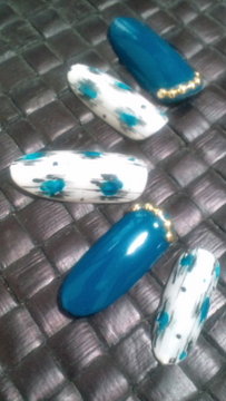 ぶるーなれおぱーどnail。