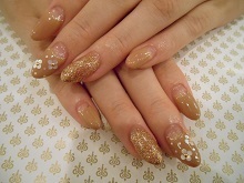 ホロお花ネイル