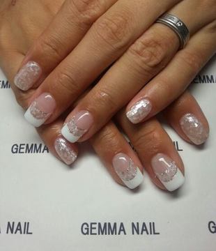 シェルダブルフレンチネイル