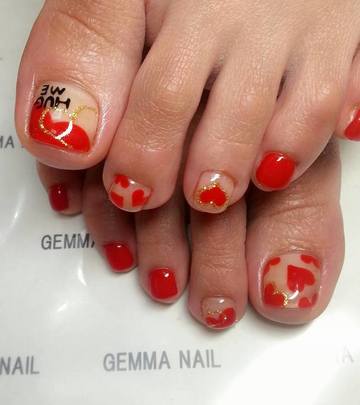 ハートフットネイル