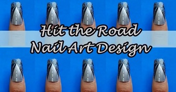 Hit The Road Nail Art Design 