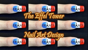 The Effel Tower Nail Art Desig