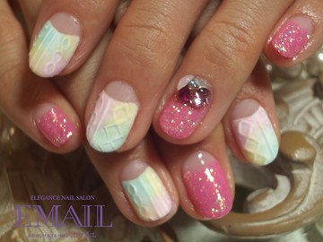 タイダイニットネイル