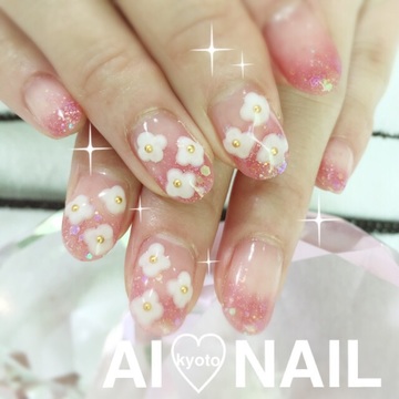 エンボス♡お花アート