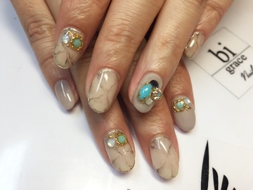 大理石ネイル☆