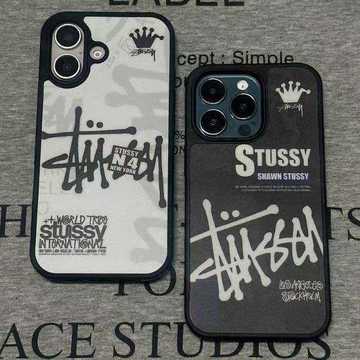 Stussy レディース向け iphone 16 plusケース