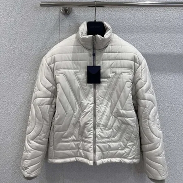 ルイヴィトン ダウンジャケット ホワイト きれいめ 秋 冬 防寒