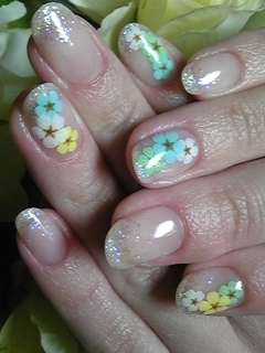 シンプルにお花入り