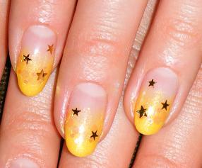 イエローグラデーションジェルネイル