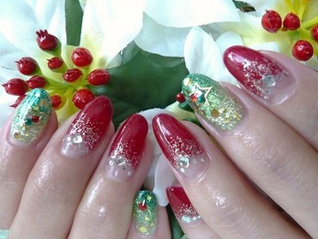 クリスマスネイル