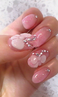 春リボンネイル♪