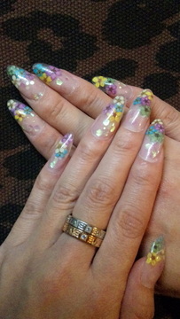 フラワー押し花nail