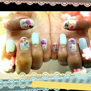 パンジー×ミントぶるー☆