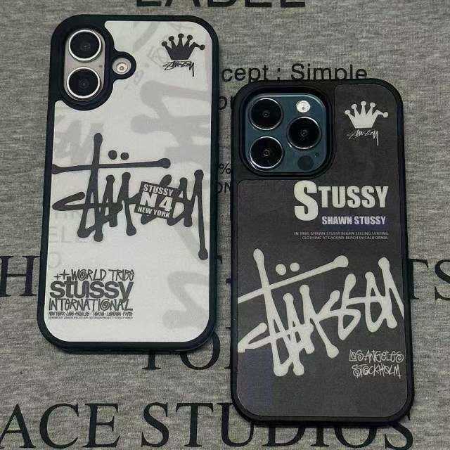 Stussy レディース向け iphone 16 plusケース