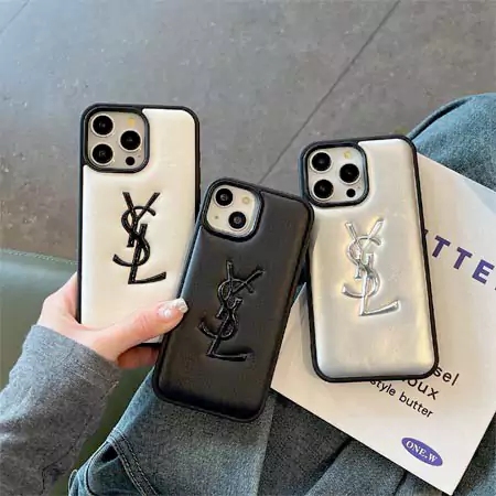 イヴ・サン・ローラン エンボス シンプル iPhone 17