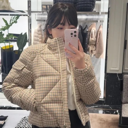 モンクレール Keros ベージュ ショートダウン | ウール