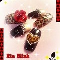ヒョウ柄ロックネイル