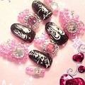 ピンクパールキラキラネイル
