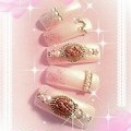 薔薇カメオエレガントネイル