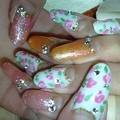 小花柄ネイル