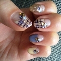 秋色チェックNail