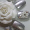 silver flower nail