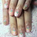 春タイダイネイル