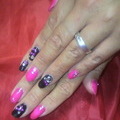 ..pink×black ☆姫nail..