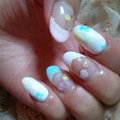 フラワーパステルnail