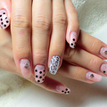 ヌードピンクに黒ホロ＆ヒョウ柄Ｍｉｎｘ