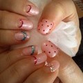 ピンク＆アンティークブルー☆